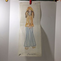 70&quot;s Girl in Bell Bottoms Needlepoint Canvas Gemini 26&quot; x 10&quot; 12 ct - $38.69