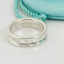Size 10.5 Tiffany &amp; Co 1837 Ring Concave Mens Unisex in Sterling Silver - $365.00