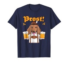 Dog Fashion - Oktoberfest Dachshund T-Shirt Funny Prost Drinking Shirt Men - $19.95