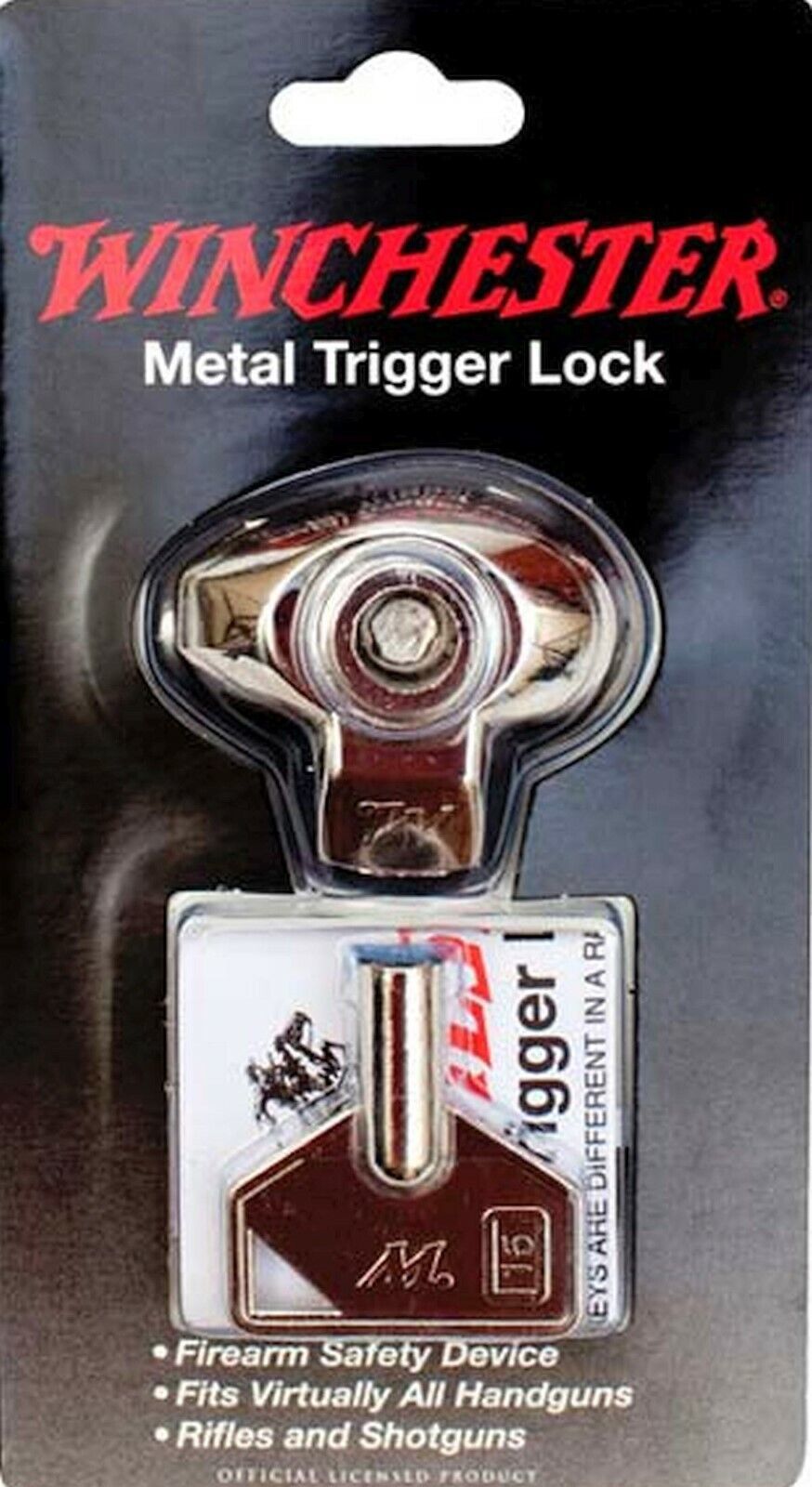 Winchester GUN Trigger LOCK &Key handgun pistol rifle shotgun security