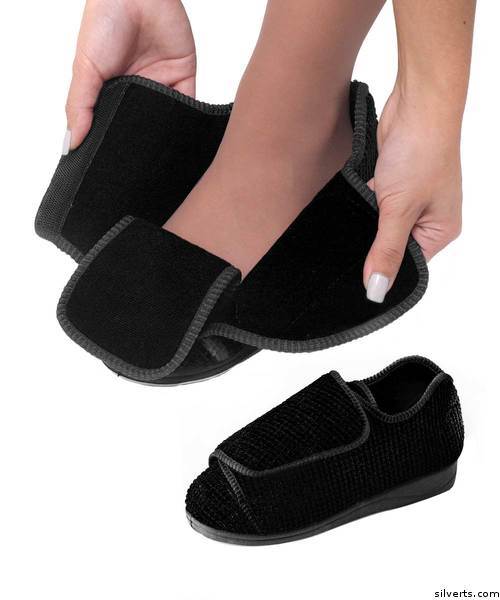 Womens Extra Wide Adaptive Deep Diabetic & Edema Slippers bySilvert's