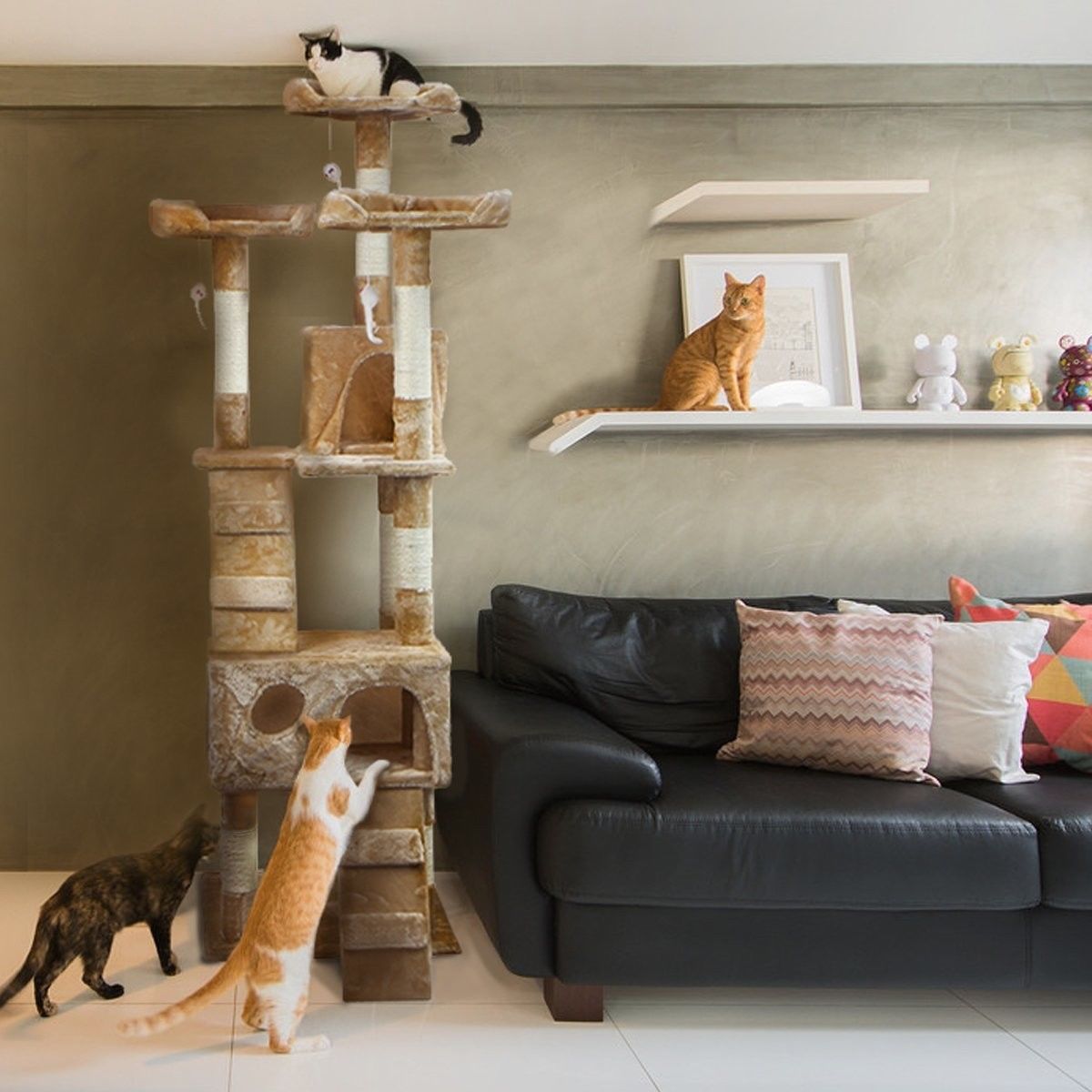 Cat Condo For Indoor Tower Multi And 50 Similar Items Cat Condo For Indoor Tower Multi And 50 Similar Items S L1600