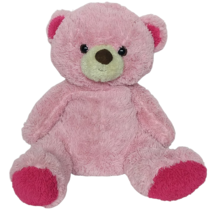 Animal Adventure Valentines Pink Teddy Bear Plush Stuffed Animal 2012 15.5" - $32.67