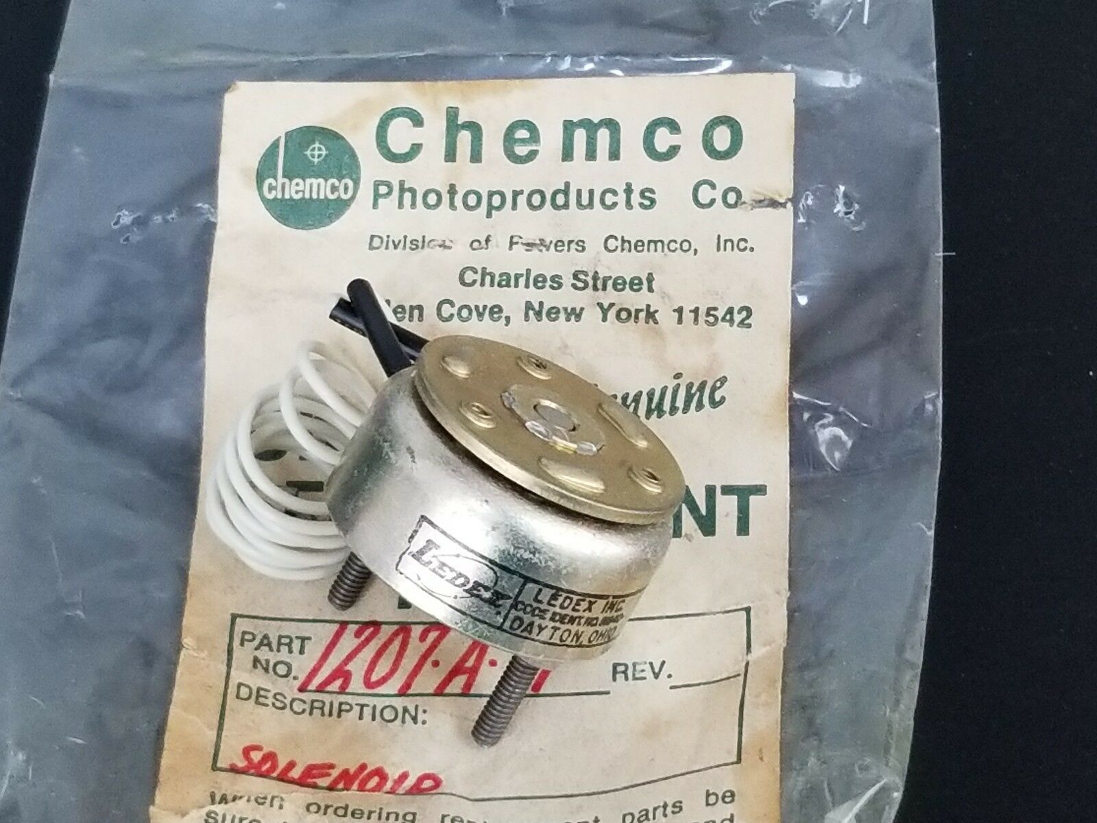 NEW LEDEX H2556032 ROTARY SOLENOID 1207A11, H2556032 Component