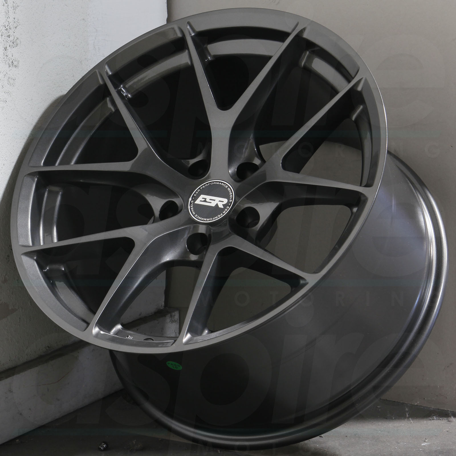 19x9 5 ESR RF02 RF2 5x108 Custom 35 Gun Metal Graphite Wheels Rims Set 19x9-5-esr-rf02-rf2-5x108-custom-35-gun-metal-graphite-wheels-rims-set