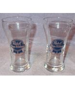 Vintage Pabst Blue Ribbon PBR Sham Glass Set of Two  - $14.95