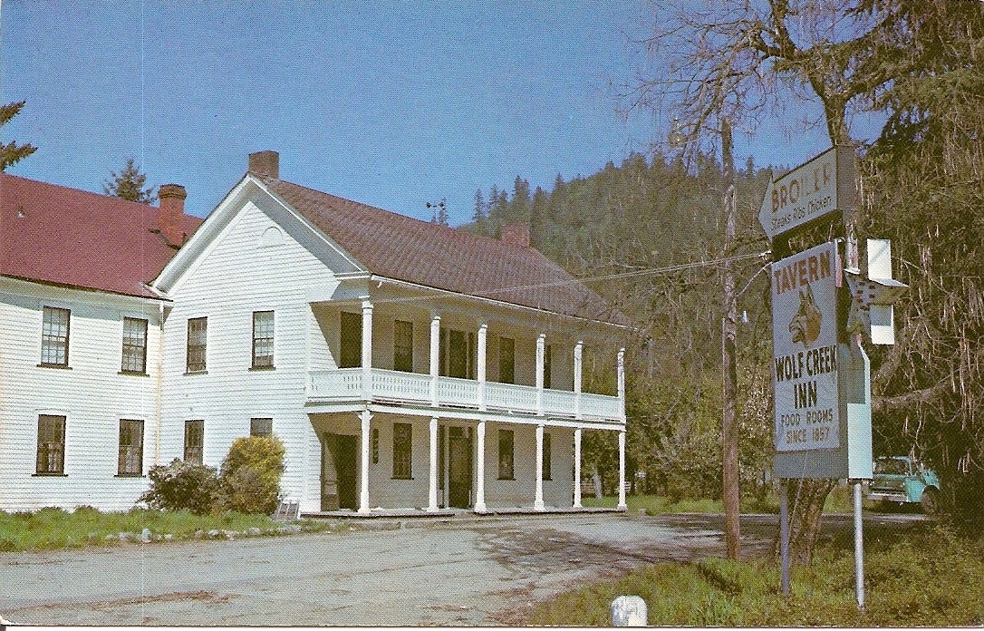 Wolf Creek Inn, Wolf Creek, Oregon, Vintage Postcard Oregon