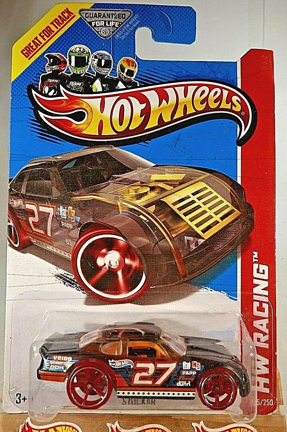 2013 Hot Wheels #135 HW Racing X-Racers STOCKAR Transparent Black wRed ...