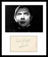 Bela Lugosi Signed Autographed Vintage Page w/ Glossy "Dracula" Photo - COA - $399.99