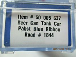Atlas Trainman # 50005637 Pabst Blue Ribbon Beer Tank Car # 1844 N-Scale image 4