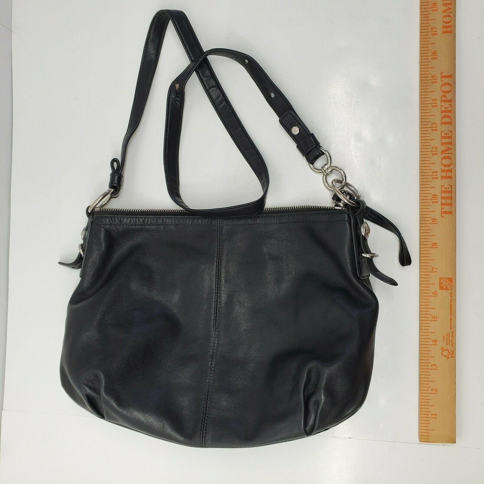 Coach 15729 Mia Black Leather Hobo Crossbody Shoulder Bag - Pre-owned ...