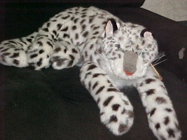 24" Rare Folkmanis Snow Leopard Hand Puppet Plush Stuffed Toy With Tags Rare - $247.49