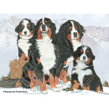 Bernese Mountain Dogs Fleece Blanket - $39.95