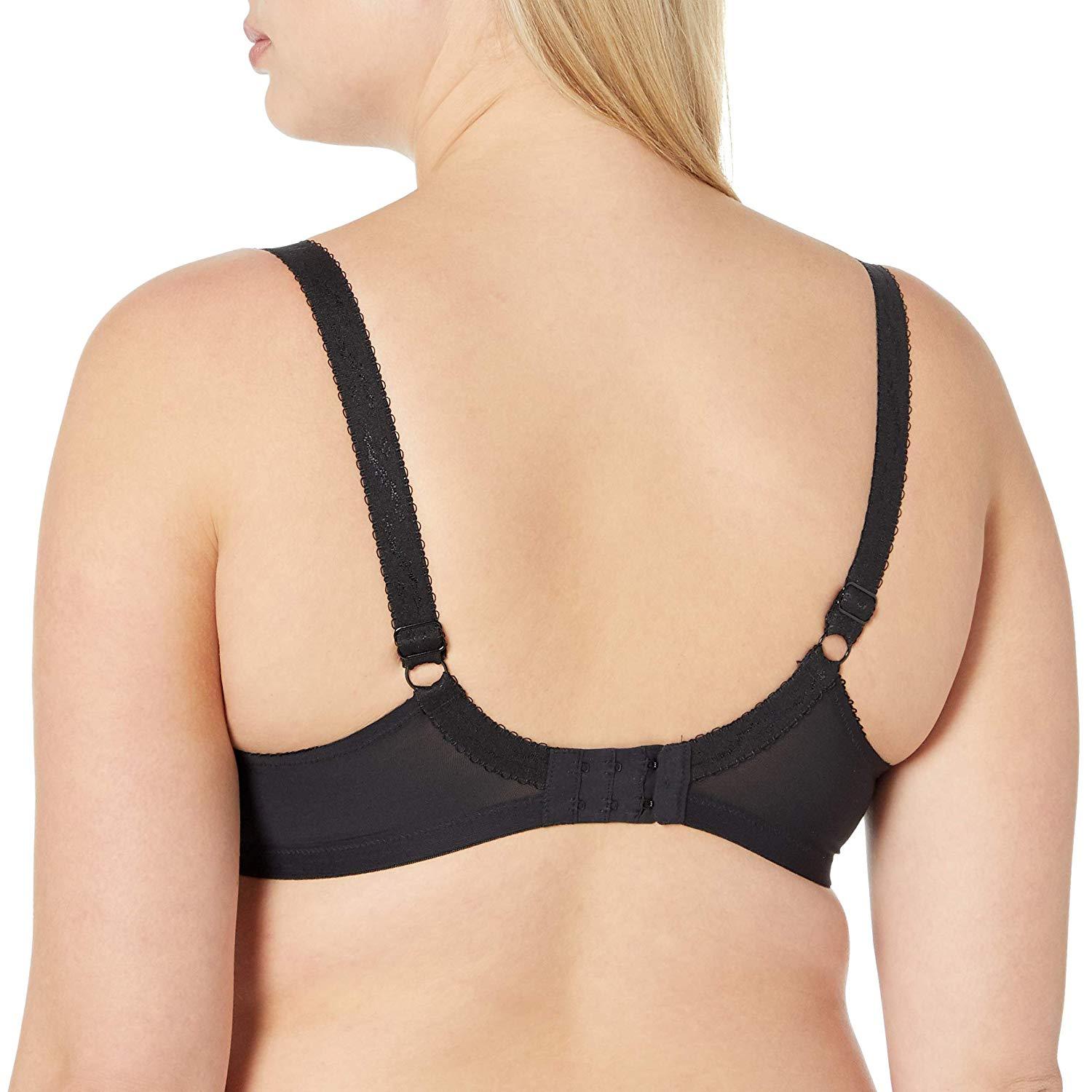 Elomi BLACK Roxanne Underwire Plunge Bra, US 38M, UK 38J Bras & Bra Sets