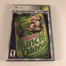 Oddworld: Munch&#39;s Oddysee Platinum Hits (Microsoft Xbox, 2001) Complete ... - $10.39