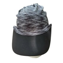 Ü Brand Athletic Hat Women Flex Polyester Black White Ponytail Drawstring - $9.74