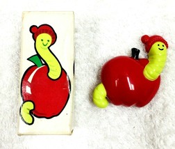 Vintage 1974 Avon Fragrance Glace Willy the Worm Pin Pal in Original Box - $24.26