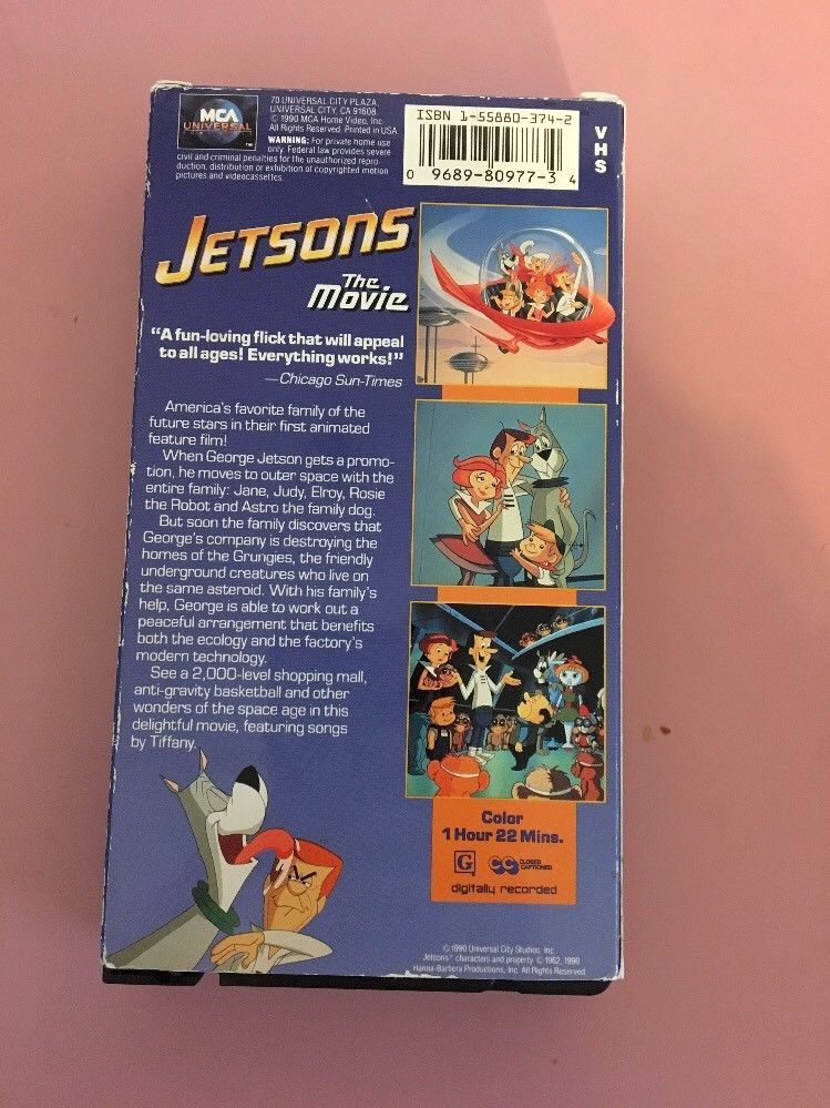 Jetsons The Movie(VHS,1990)Animated Hanna BarbaraTESTEDRARE VINTAGE