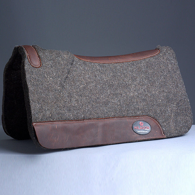 U3030 30" X 30" Made In Usa Wool Felt Horse Western Saddle Pad 1" Grey