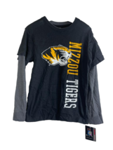 Colosseum Youth Missouri Tigers faux layered Shirt- Black/Gray, Medium (... - $13.85