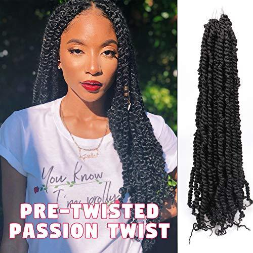 Pre-twisted Passion Twist Hair 7 Packs 12strands/pack 20 Inch Pre ...
