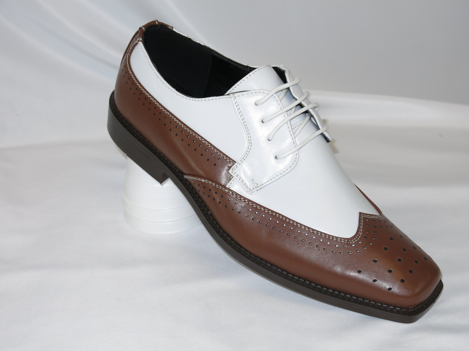 Handmade men Two tone Spectator Shoes, Men formal shoes, Men leather