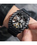 2022 watch men skeleton automatic mechanical watch tourbillon skeleton vintage w - $127.01