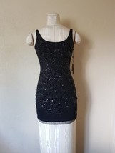 NWT Adrianna Papell  Black Bead  Sleeveless  Dress size 2 $240 - $60.38