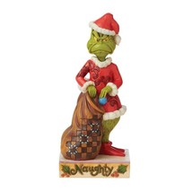 Jim Shore Grinch Figurine 8.25" High Two-Sided Naughty Nice Grinch Collection image 2