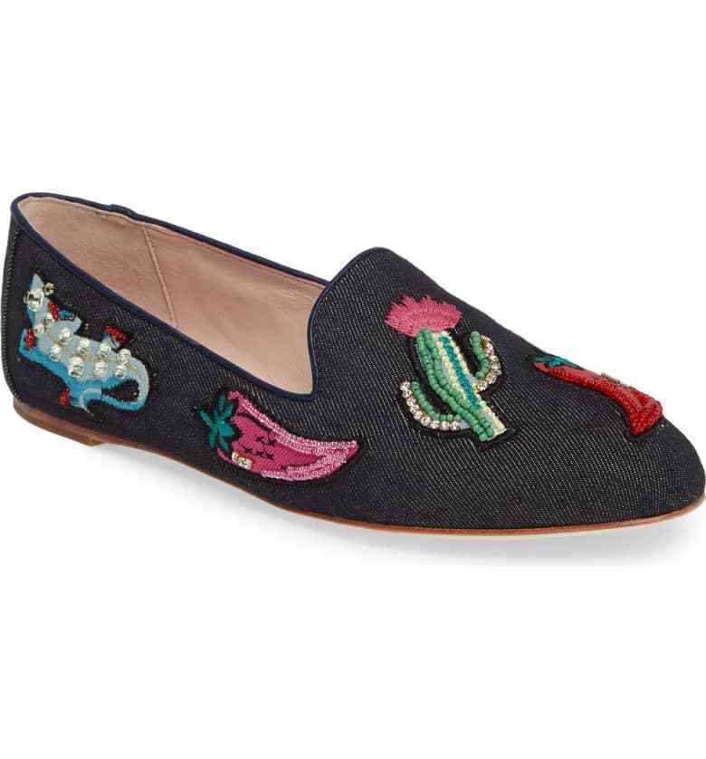 kate spade denim flats