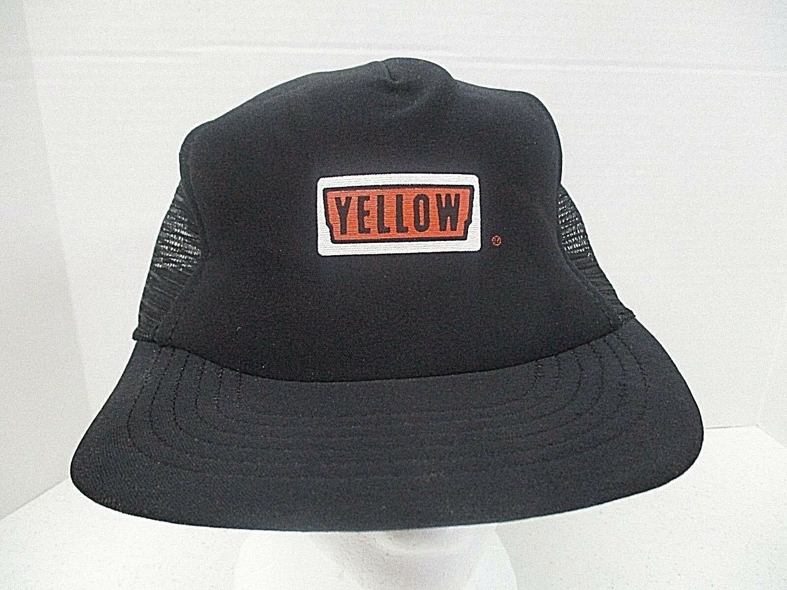 Primary image for Yellow Freight System Trucker Mesh Snapback Hat Black Stylemaster Union MO USA