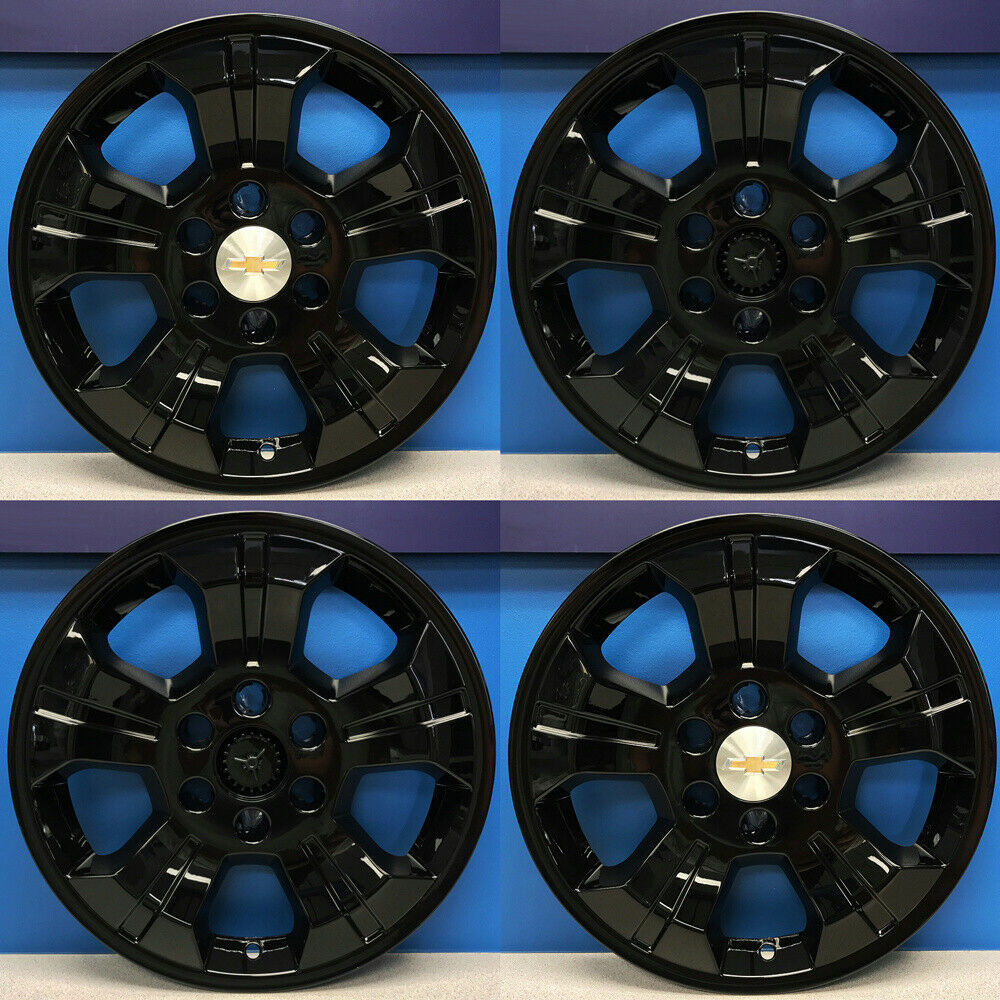 2014-2018 Chevrolet Silverado 1500 # IMP-392BLK 18" BLACK Wheel Skins