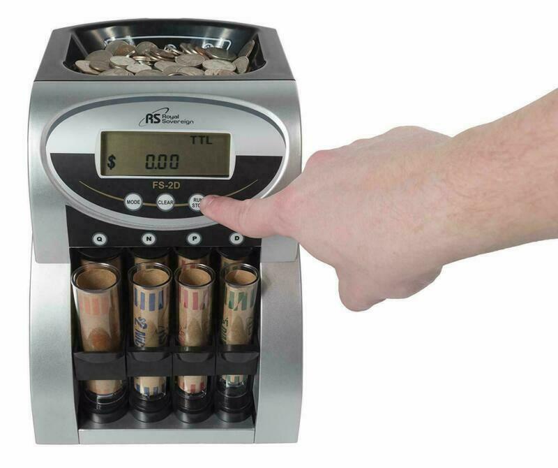 Commercial Coin Counter Sorter Machine Fast Sorting Digital LCD Money