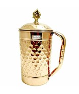 Indian ayurveda Pure Copper Jug Pitcher with Brass Knob,  Drinkware E765 - $59.35