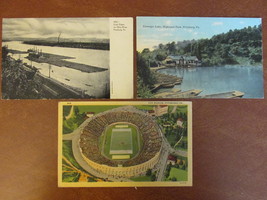 Vintage Postcard Views of Pittsburgh, Pennsylvania - Pitt Stadium, Carne... - $10.99