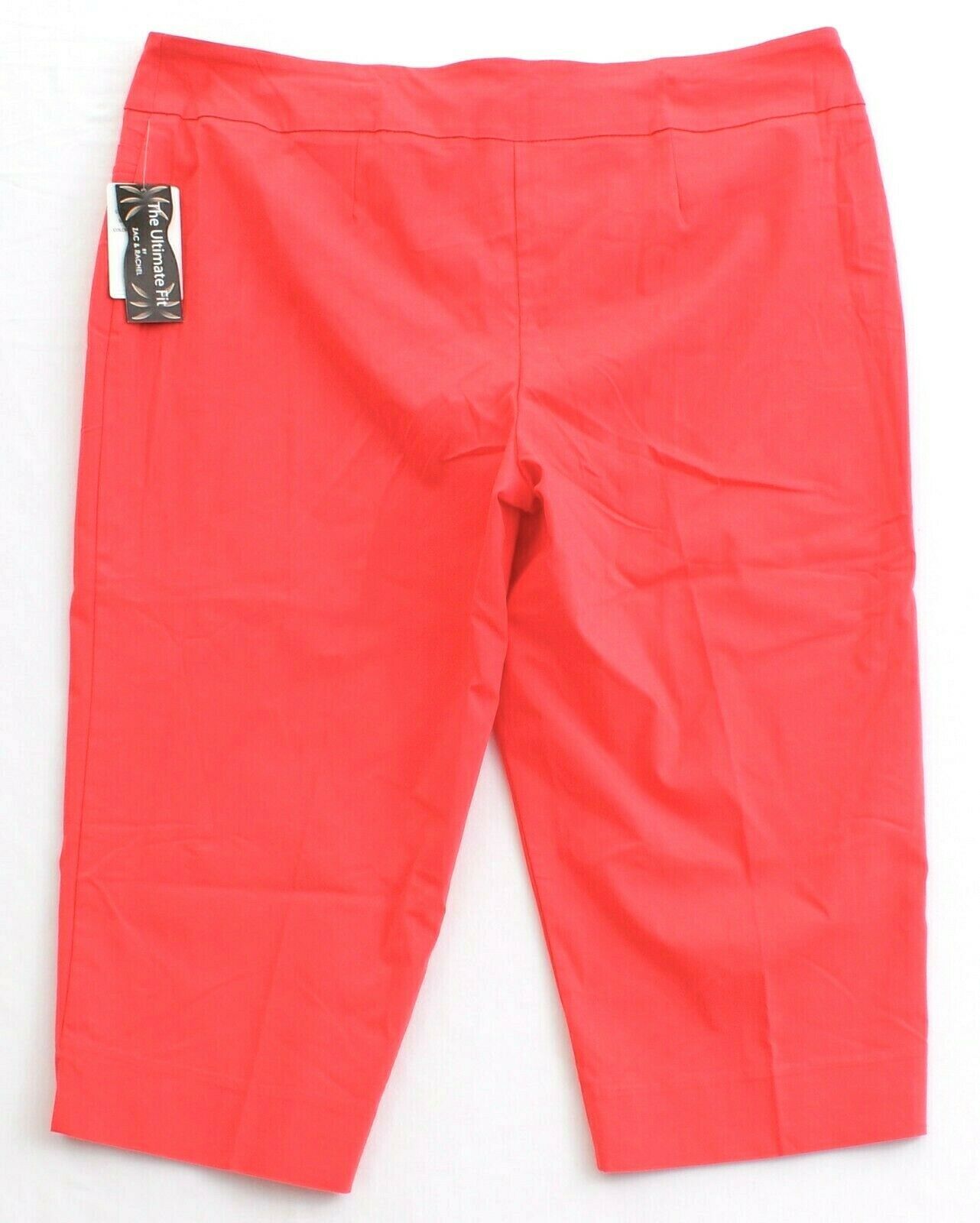 Zac & Rachel Coral Stretch Pull On Cropped Pants Women's NWT - Pants