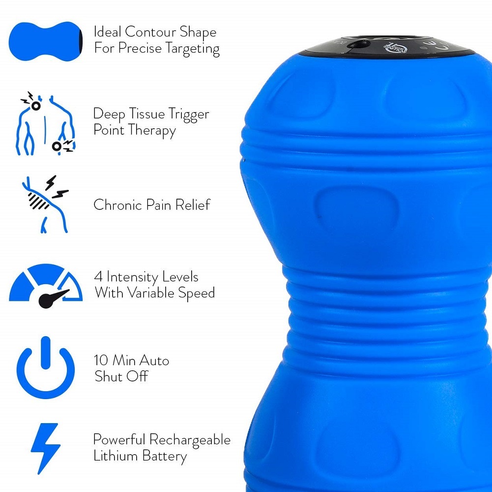 Professional Vibrating Peanut Massage Ball - Deep Tissue Trigger Point Therapy