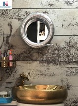 Aluminum Cowling Mirror Round Wall Hanging Spitfire for Bed Room Bathroom Living