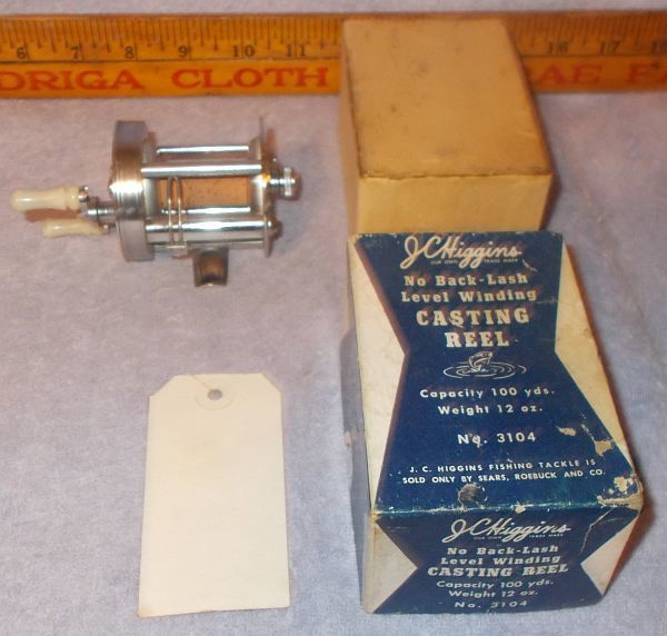 Moulinet De Pêche Vintage J.C. Higgins/Sears Années 1940 - Pour Pêche à La Mouche, Occasion