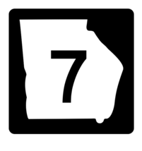 Georgia State Route 7 Sticker R3557 Highway Sign - $1.45+
