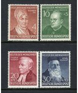 1952 Helpers of Mankind Set of 4 Germany Stamps Catalog Number B327-30 MNH - $69.95