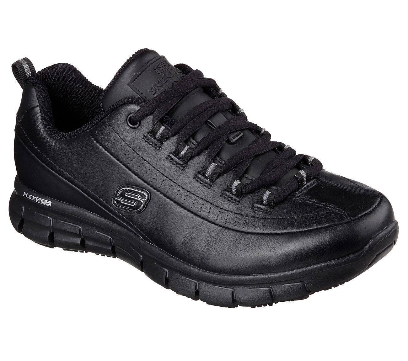 76550 Negro Skechers Zapatos Mujer Espuma Viscoelástica Trabajo ...