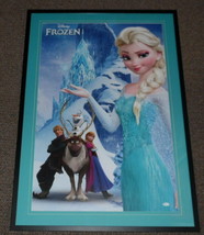 Idina Menzel Signed Framed 29x41 Frozen Poster Display JSA Voice of Elsa image 1