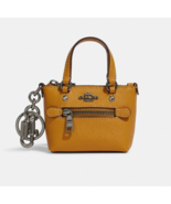 Coach Mini Gallery Tote Bag Charm Leather Keyfob Coin Purse NWT CC311 - $94.05