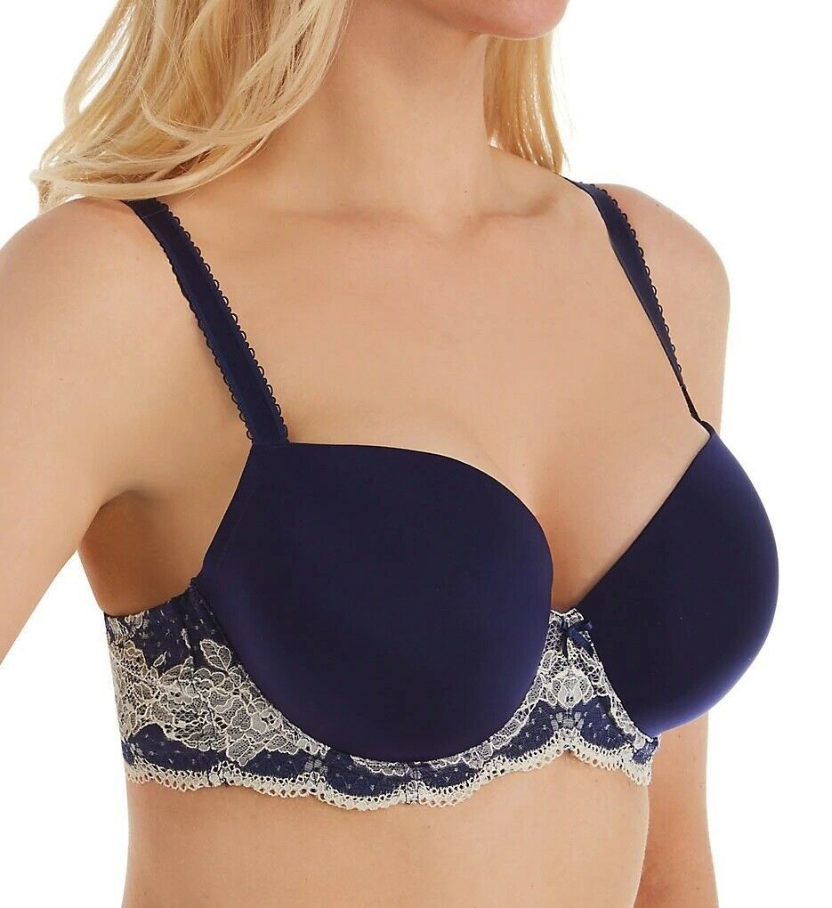 Panache Navy Clara Moulded Sweetheart Bra Us 30dd Uk 30dd Womens