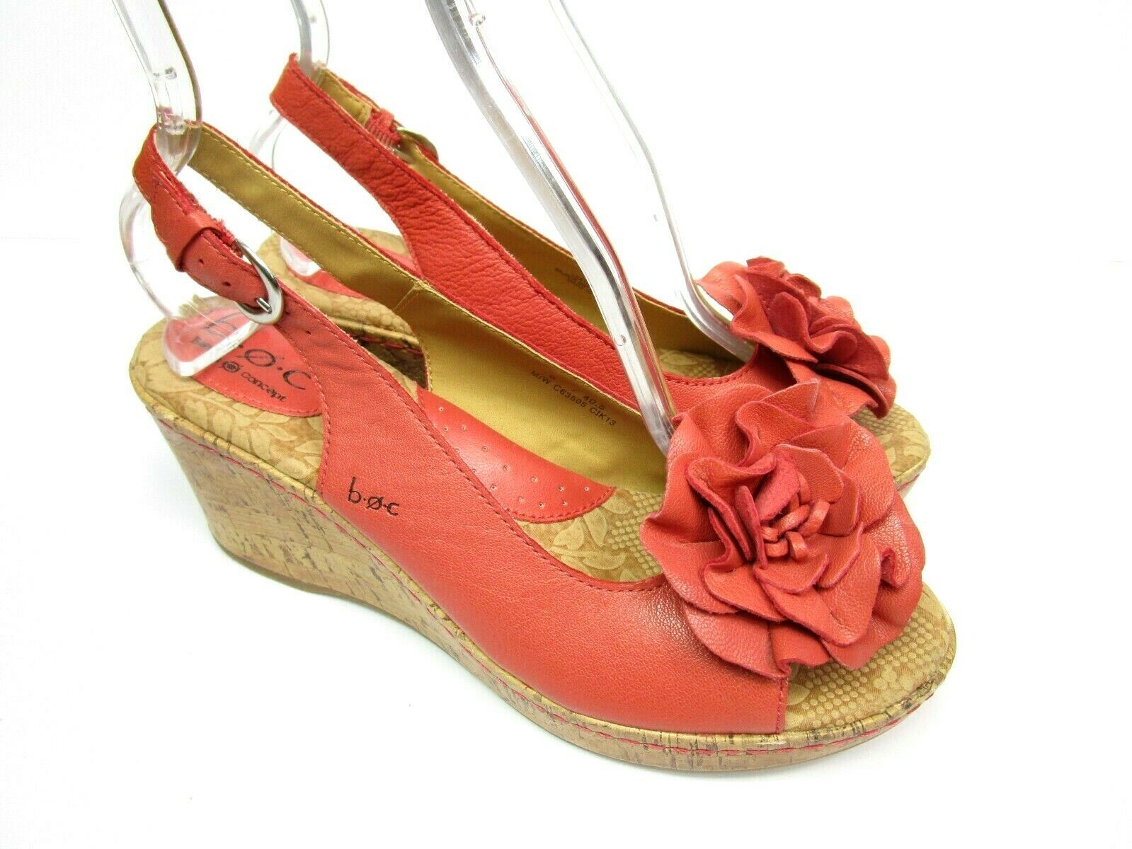 womens red sandals size 9