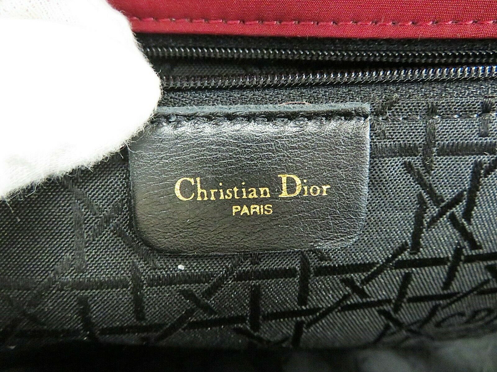 Auth CHRISTIAN DIOR Red Quilted Nylon Shoulder Tote Bag Purse Sticky #36128 - Women&#39;s Bags ...
