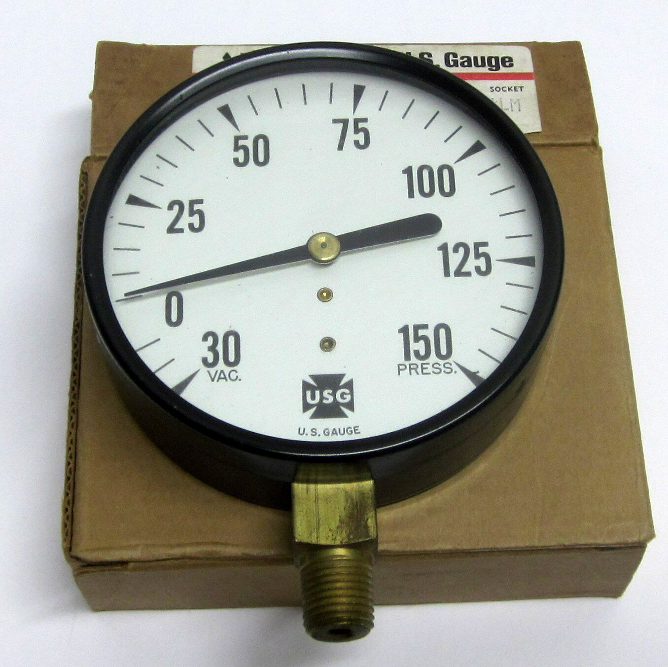 USG C500 AMETEK 3.5" VAC / PRESSURE GAUGE VAC 300150 PSI 1/4 LM