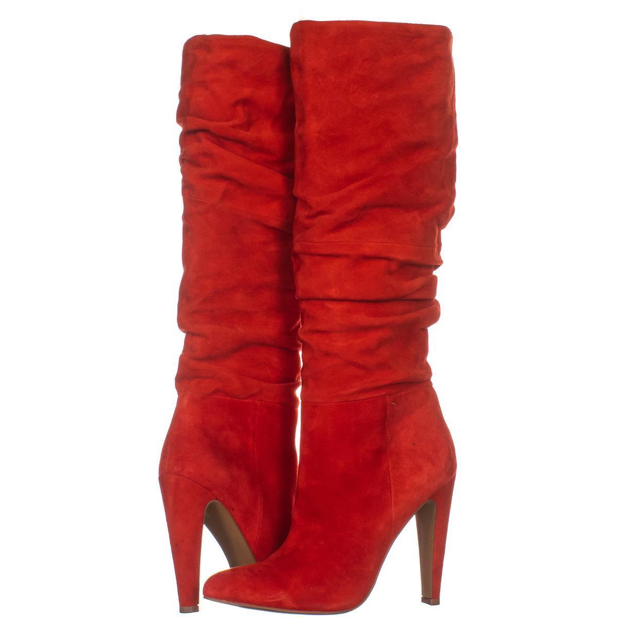 red steve madden thigh high boots