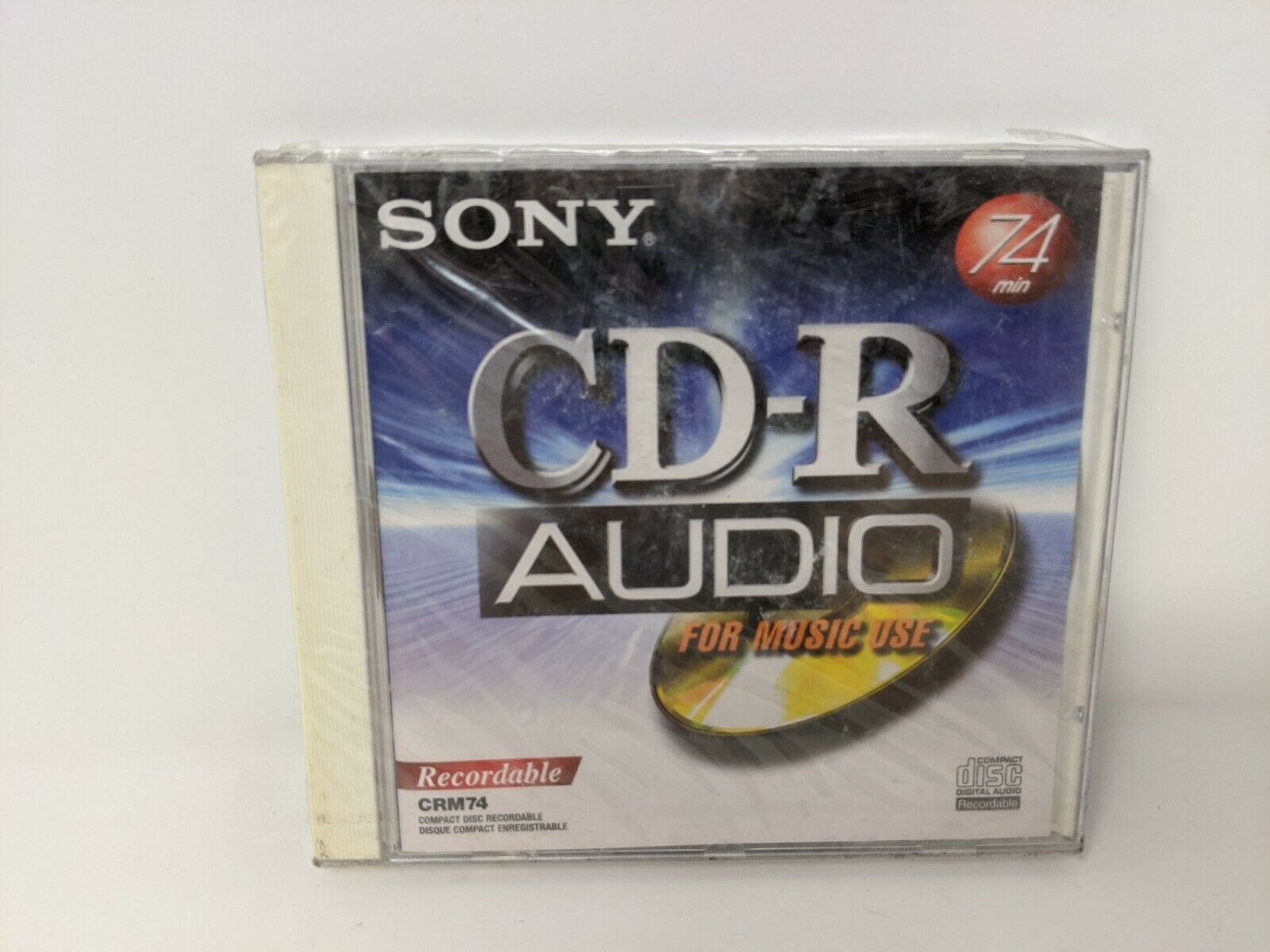 Sony CDR 74 Min Recordable Compact Disc (New & Sealed) Usually ships